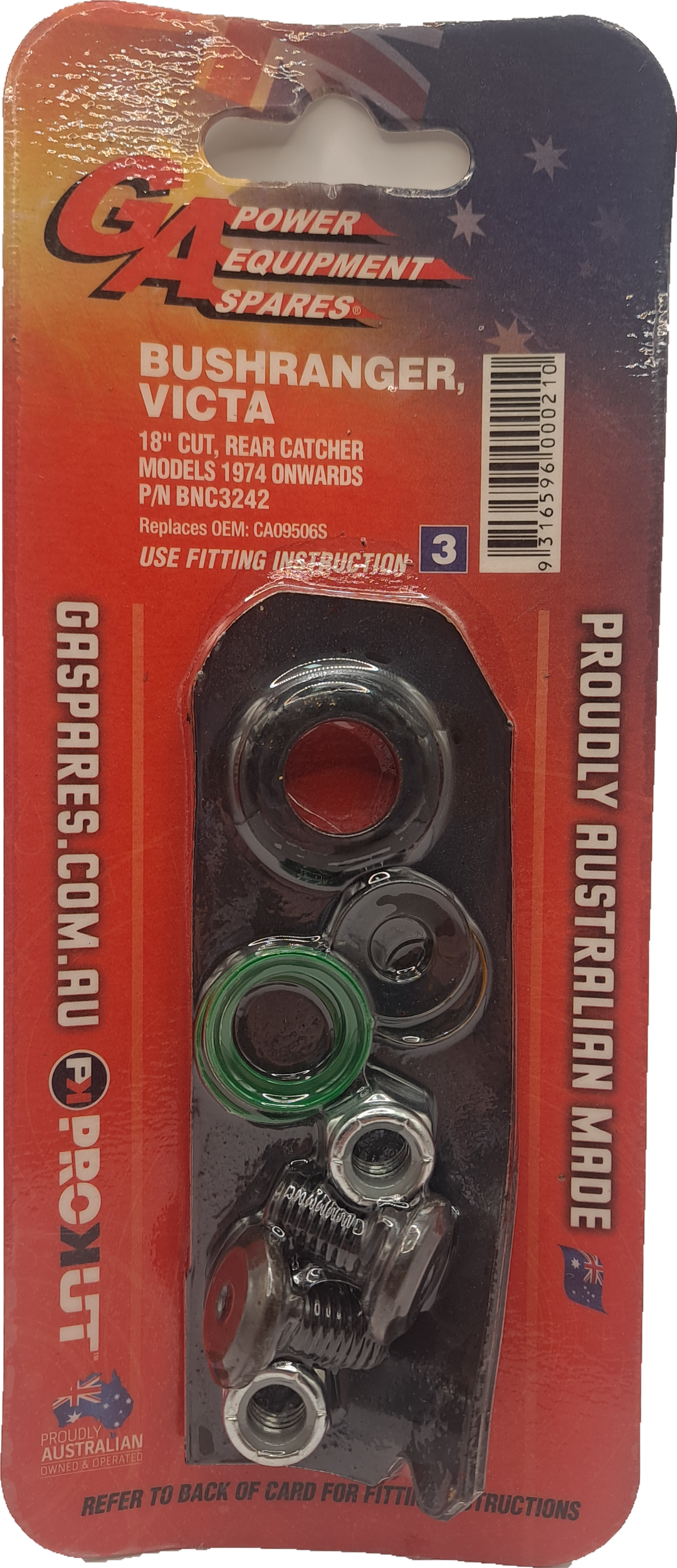 Victa 18" Mower Blade And Bolt Kit x 2 (BNC3242)