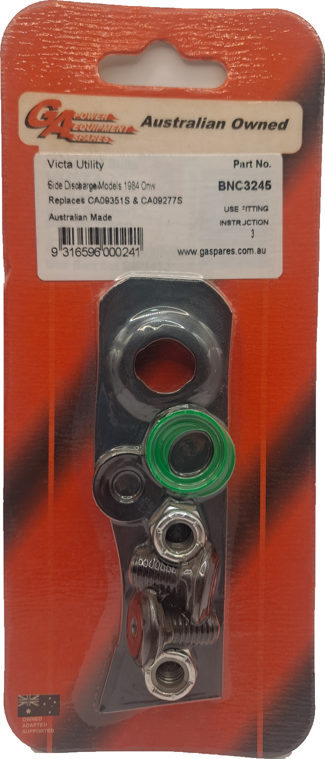 Victa Utility Mower Blade &amp; Bolt Kit x 2 (BNC3245)
