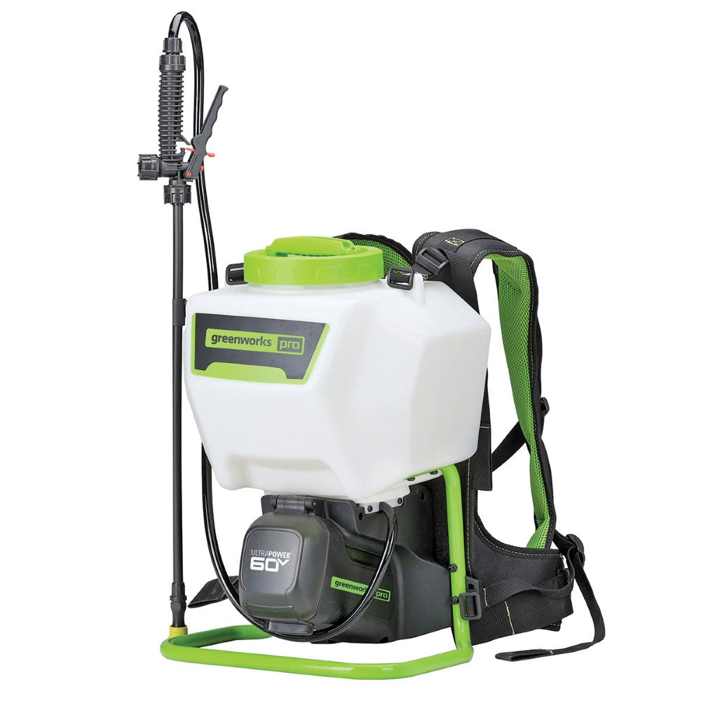 Greenworks 60v Battery Backpack Pressure Sprayer 2.0ah Kit
