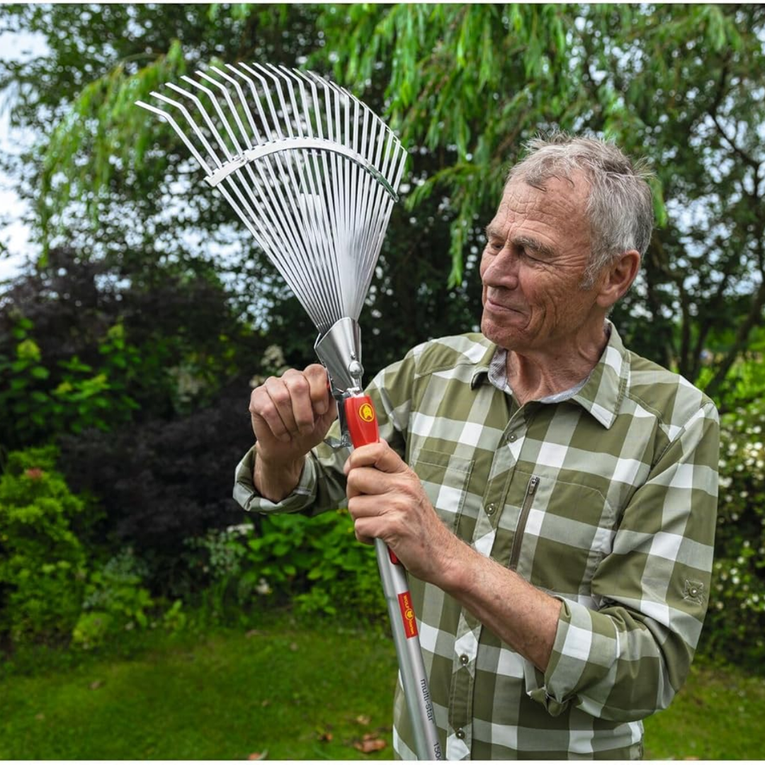 Wolf Garten UE-M Flat Tine Steel Lawn Rake