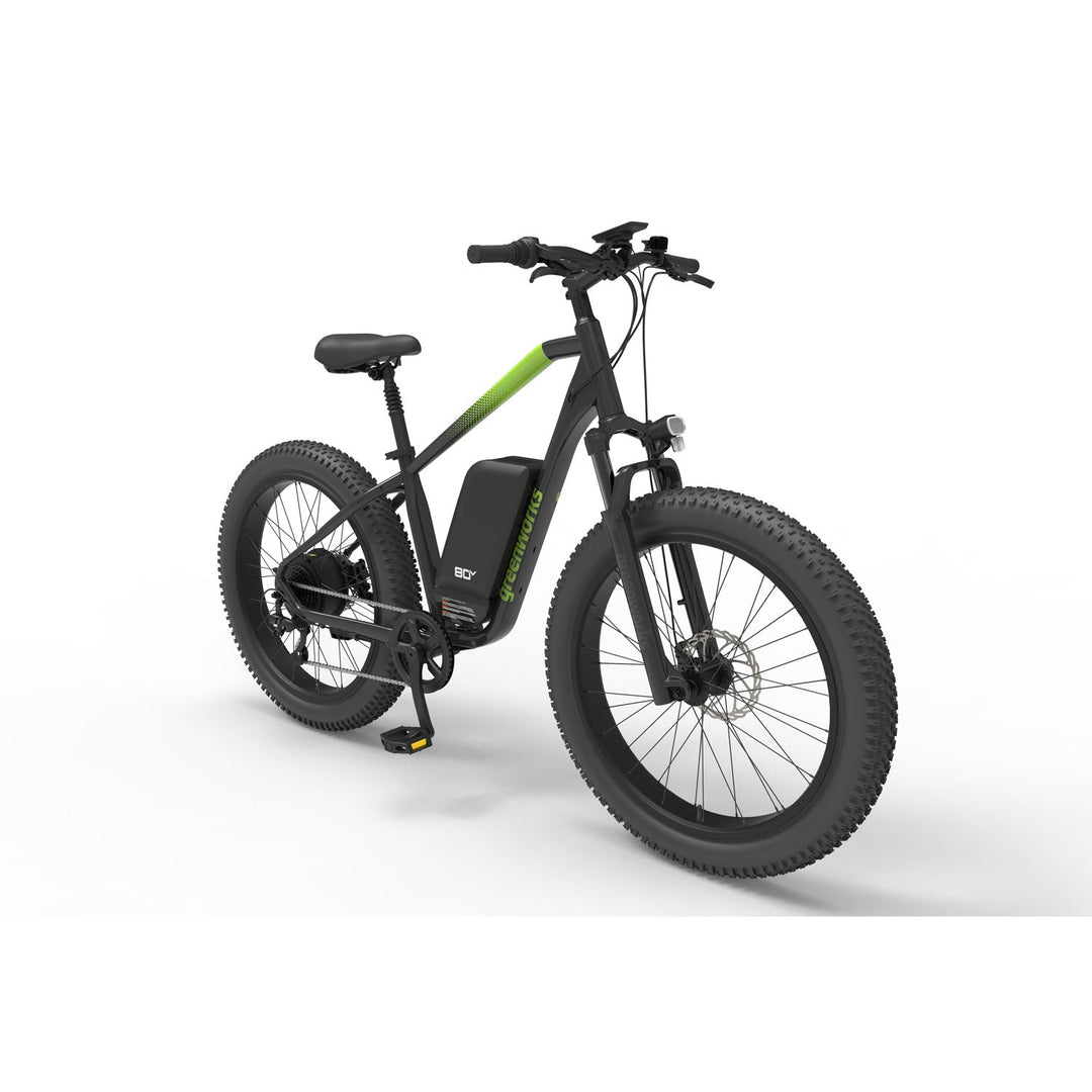 Greenworks 60V VENTURE Series 26” Fat Tyre Electric Mountain Bike (Skin Only)