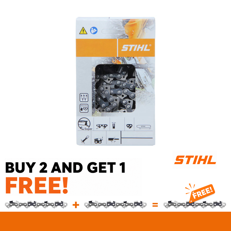 Stihl Semi Chisel Chain - 14" 1/4" .043 72 DL (3670 000 0072)