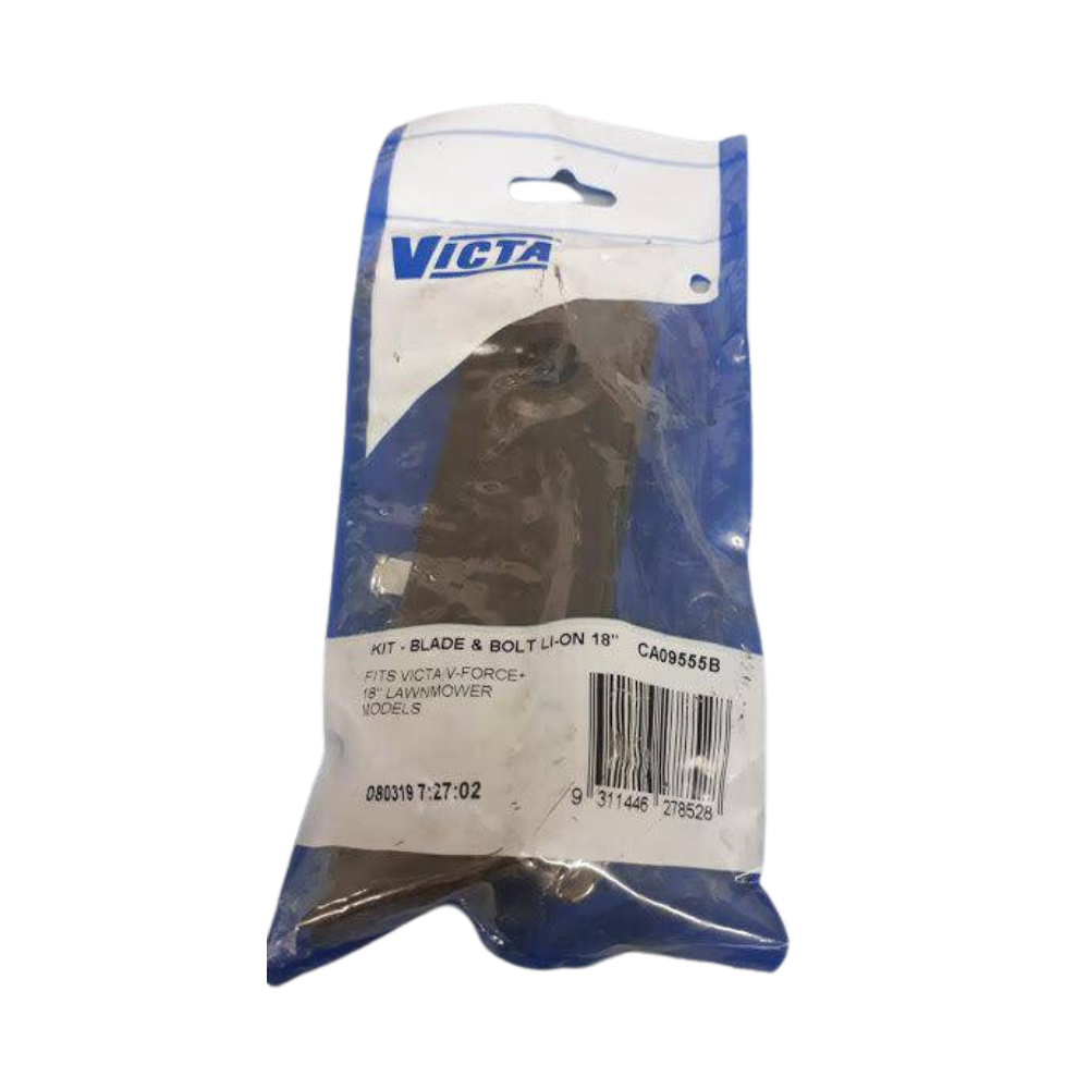 Victa 18" 82V Lithium Ion Mower Blade &amp; Bolt kit x 2 (CA09555B)