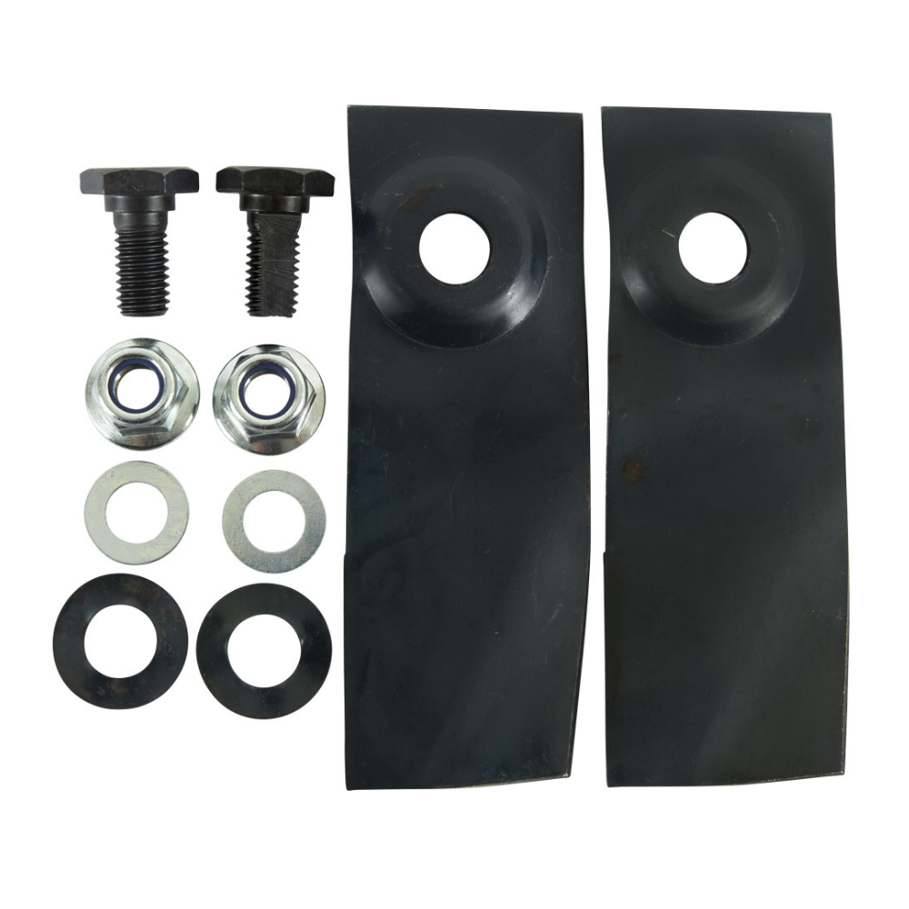 Masport 18" Cushion Cut Mower Blade &amp; Bolt Set x 2 (BNC5345)