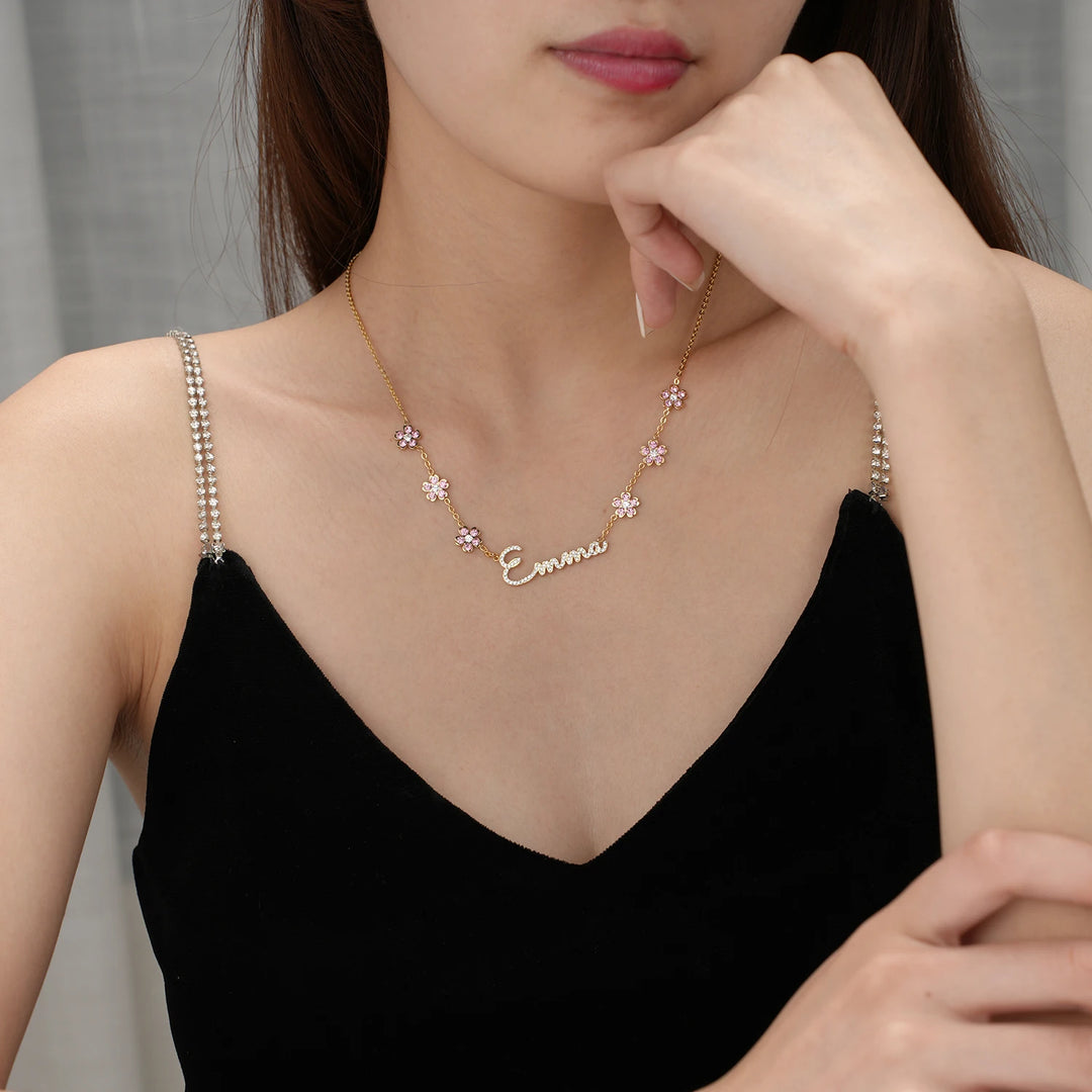 Flora Custom Crystal Necklace