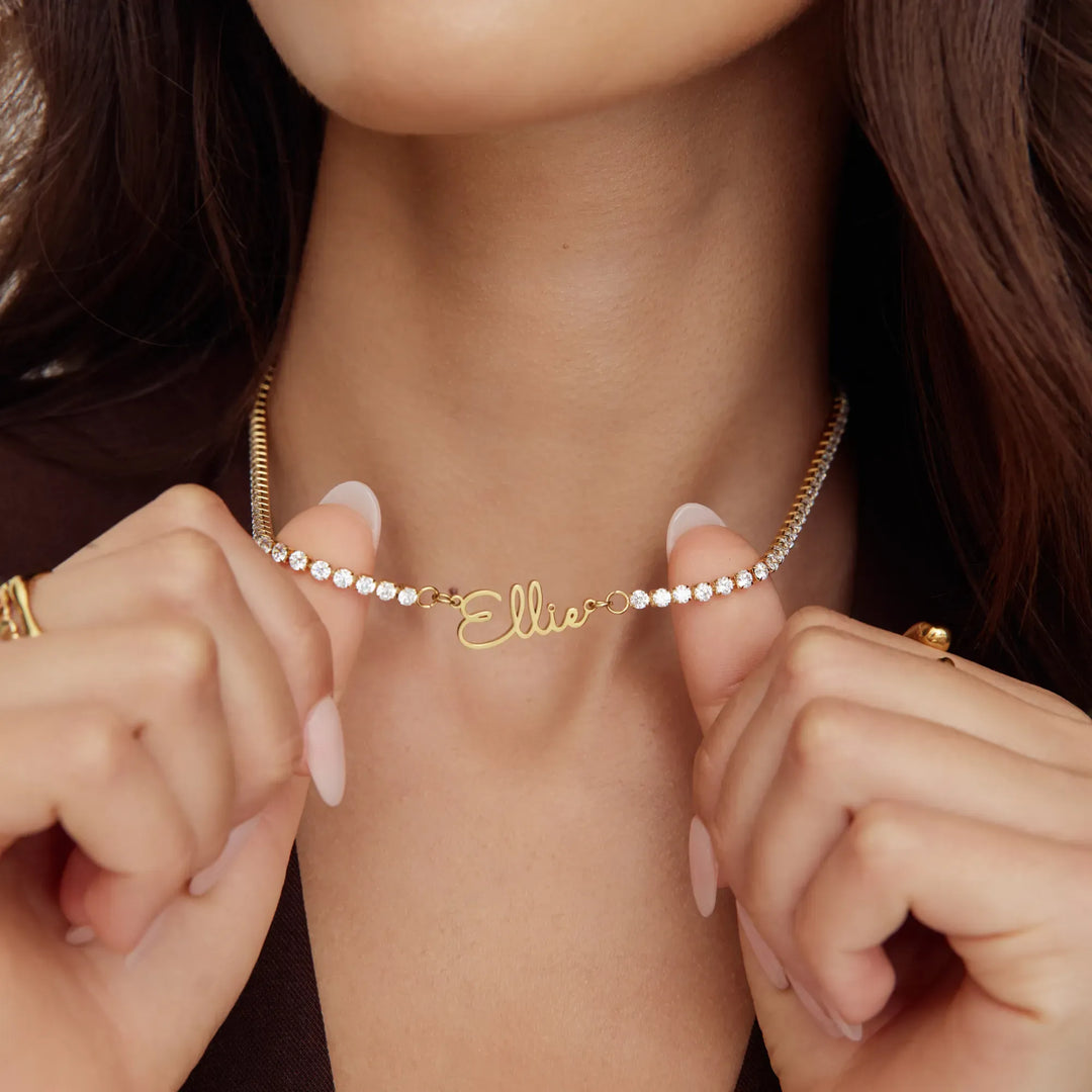 Doria Tennis Custom Necklace