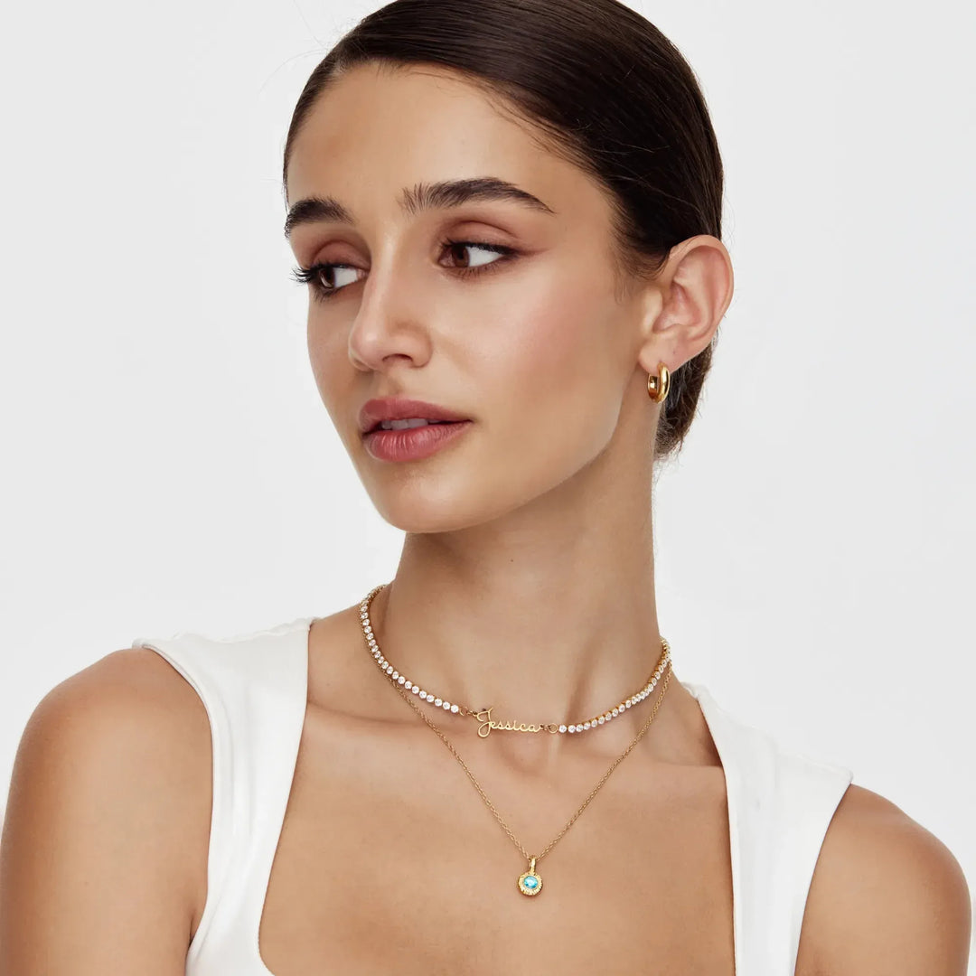 Doria Tennis Custom Necklace