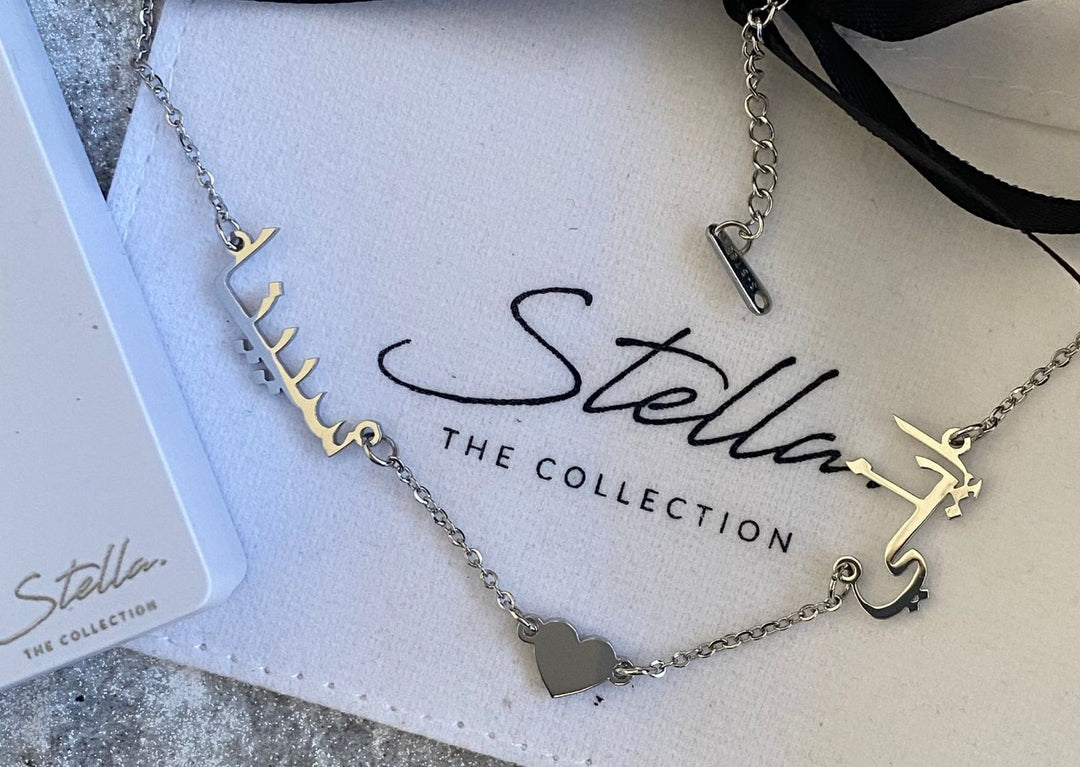Double Name Heart Necklace