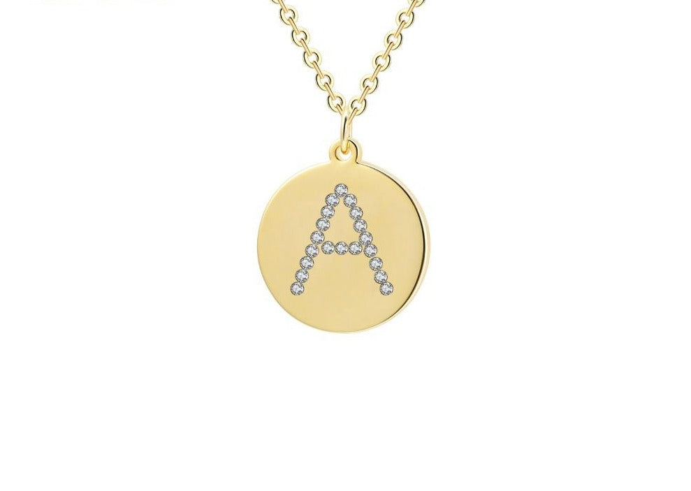 Madison Crystal Letter Necklace