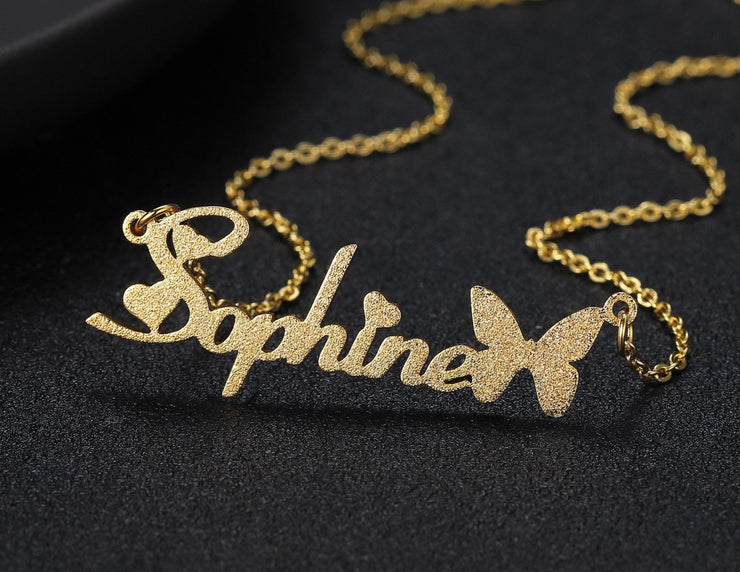 Florence Frosted Name Necklace