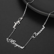 Paris Triple Name Necklace